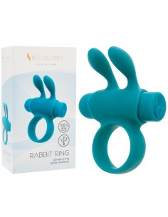 Anneau Lapin Vibrant Rechargeable Turquoise