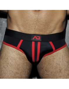 Bottomless Stripe Fetish Rouge - Taille L